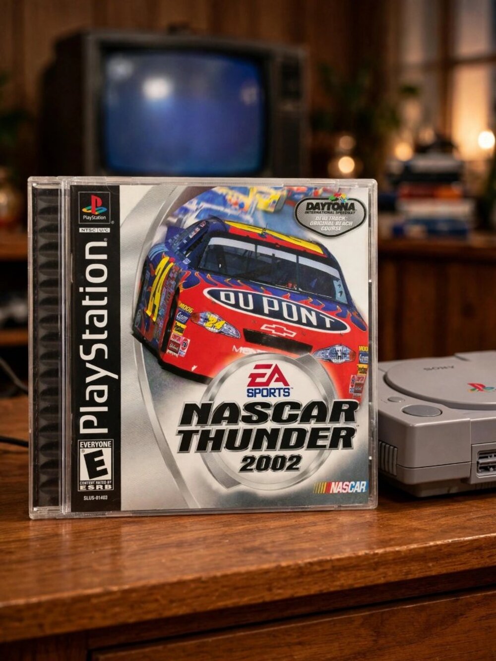 NASCAR Thunder 2002 PlayStation PS1 EA Sports Racing Video Game USA Discontinued